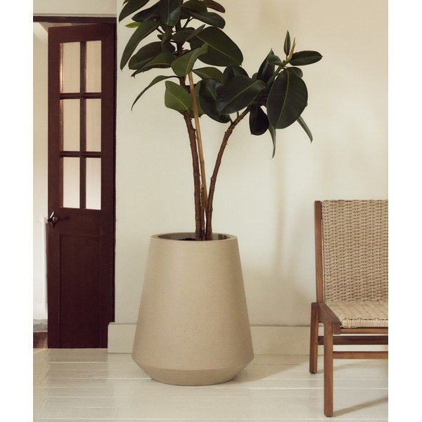 Betonový obal na květináč ø 50 cm Calun – Kave Home-image-1