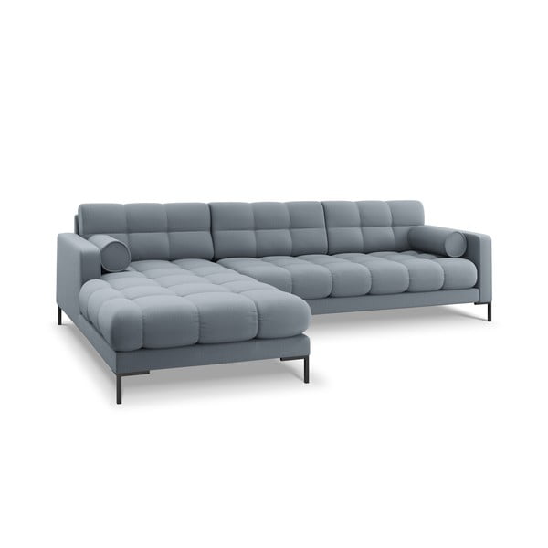 Světle modrá rohová pohovka Cosmopolitan Design Bali, levý roh-image-3