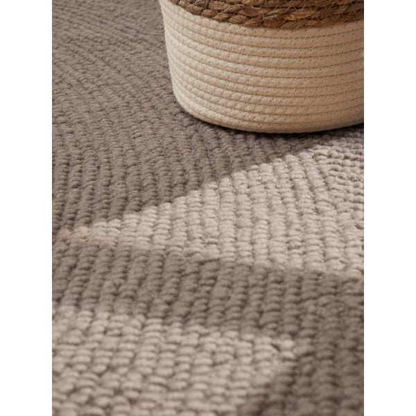 Ručně tkaný vlněný koberec taupe 160x230 cm Eleni Taupe – Hanse Home-image-4