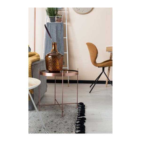 Odkládací stolek v měděné barvě Zuiver Cupid, ⌀ 43 cm-image-2