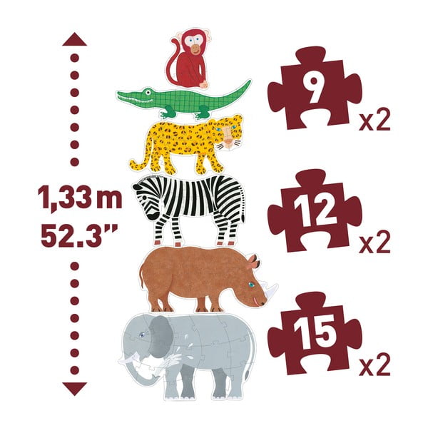 Dětské puzzle Djeco Giga Jungle-image-2