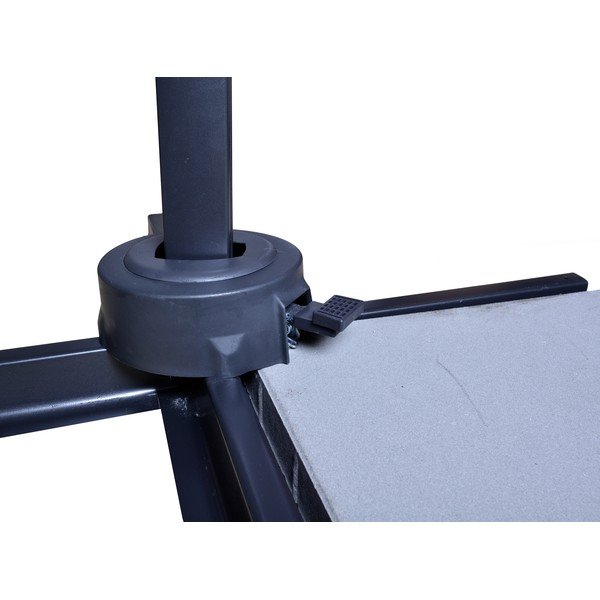 Šedý slunečník 270x270 cm Cantielver - Rojaplast-image-2