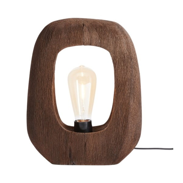 Hnědá stolní lampa (výška 30 cm) Kelafo – Light & Living