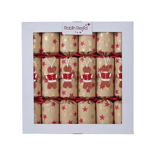 Vánoční crackery v sadě 6 ks Gingerbread - Robin Reed