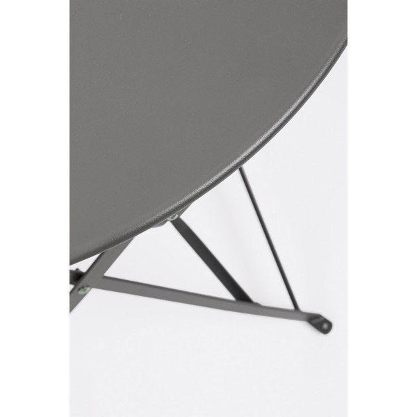 Antracitový ocelový zahradní jídelní set pro 2 Austin – Bizzotto-image-4