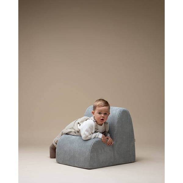 Manšestrové dětské křesílko v mentolové barvě Cloud – Wigiwama-image-3