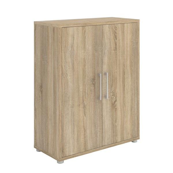 Modulární knihovna v dekoru dubu v přírodní barvě 89x113 cm Prima – Tvilum-image-4