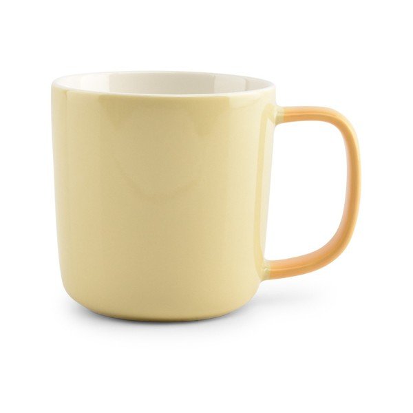 Světle žlutý hrnek z kostního porcelánu 370 ml Mae – ONA