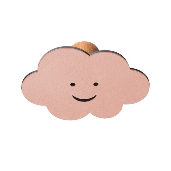 Růžový nástěnný ocelový háček Cloud Dot Nupo – LIND DNA