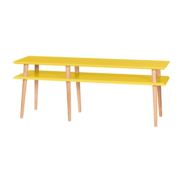Žlutý konferenční stolek Ragaba Mugo, délka 139 cm