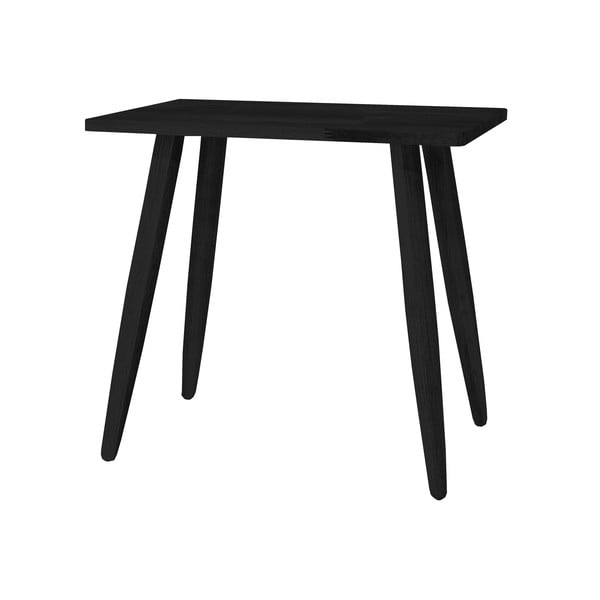 Černá stolička z dubového dřeva Canett Uno