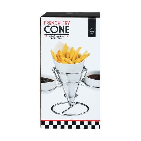 Stojan na hranolky a omáčky Premier Housewares French Fry Cone-image-2