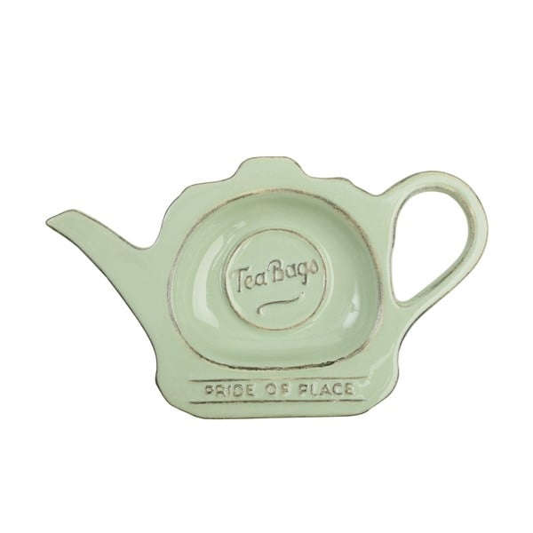 Zelený keramický stojánek na čajové sáčky T&G Woodware Pride Of Place