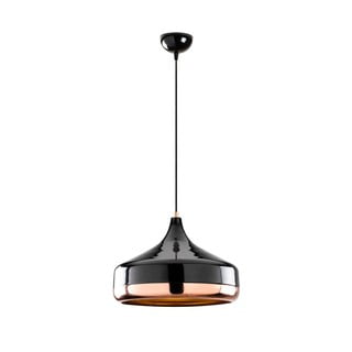Závěsné svítidlo v černo-měděné barvě Opviq lights Yildo, ø 36 cm