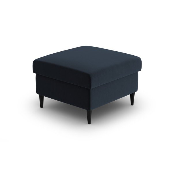 Tmavě modrá sametová podnožka Kyoto – Cosmopolitan Design-image-2