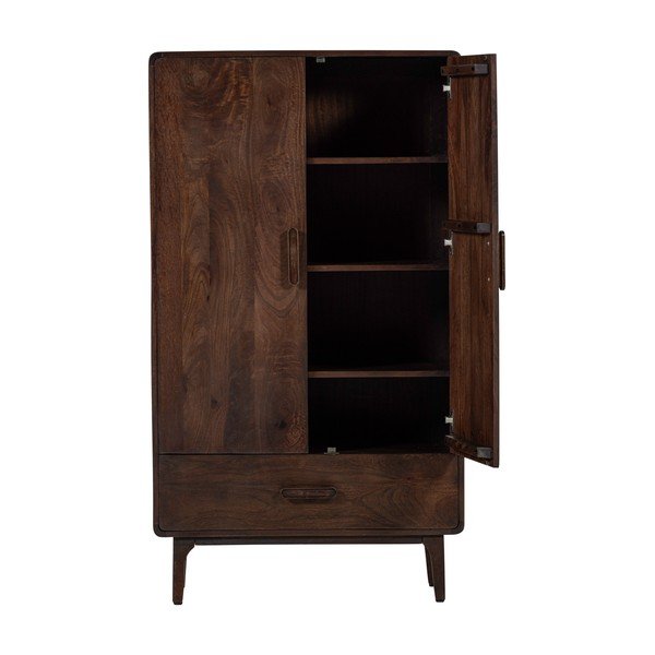 Skříňka z mangového dřeva v tmavě přírodní barvě 85x150x35 cm Liya – WOOOD-image-3