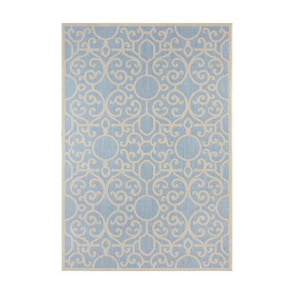 Modro-béžový venkovní koberec NORTHRUGS Nebo, 160 x 230 cm