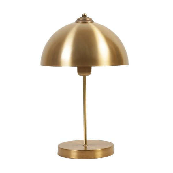 Stolní lampa ve zlaté barvě s kovovým stínidlem (výška 40 cm) Lungo – Opviq lights