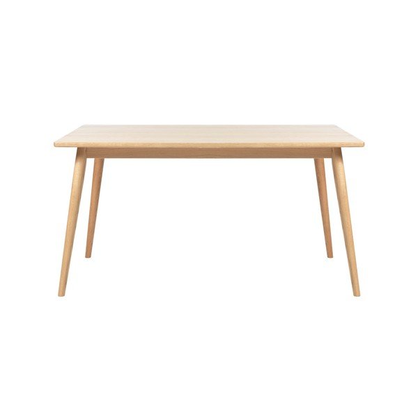 Rozkládací jídelní stůl s deskou v dubovém dekoru v přírodní barvě 150x90 cm Barrali – Unique Furniture