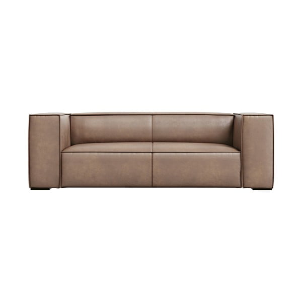 Světle hnědá kožená pohovka 212 cm Madame – Windsor & Co Sofas