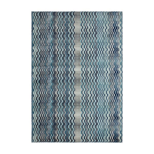 Modrý koberec Asiatic Carpets Wave, 120 x 170 cm