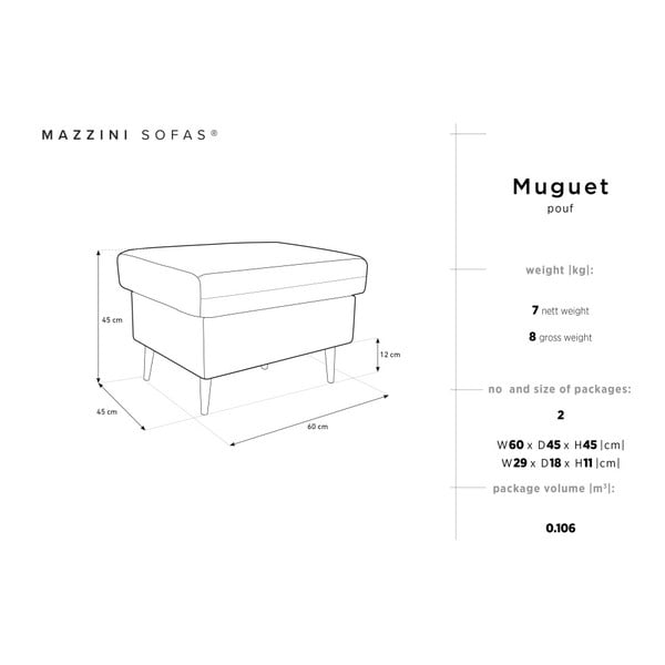 Světle modrý puf Mazzini Sofas Muguet, 60 x 45 cm-image-4