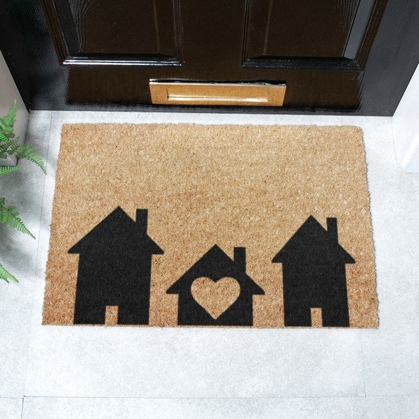 Rohožka z kokosového vlákna 40x60 cm Home Is Where the Heart Is – Artsy Doormats-image-2