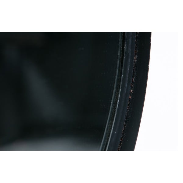 Nástěnné zrcadlo s černým rámem WOOOD Lauren, Ø 80 cm-image-4