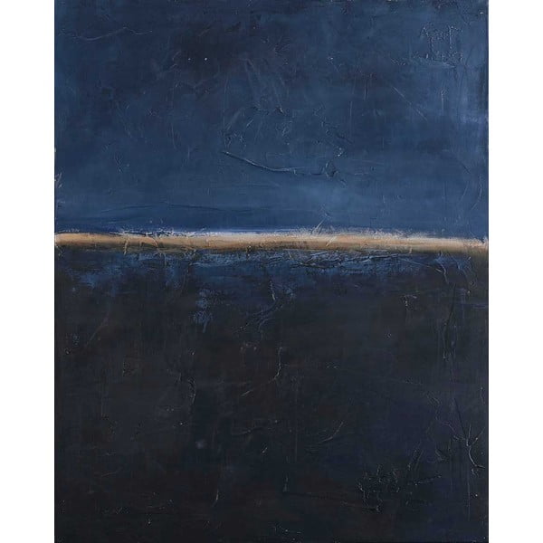 Ručně malovaný obraz 78x98 cm Edge Blue   – Malerifabrikken
