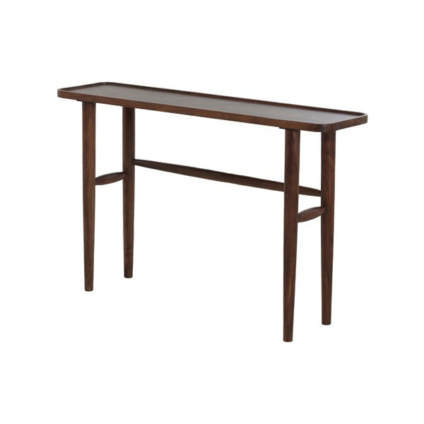 Hnědý konzolový stolek z masivu akácie 30x120 cm Qiano – Light & Living-image-2