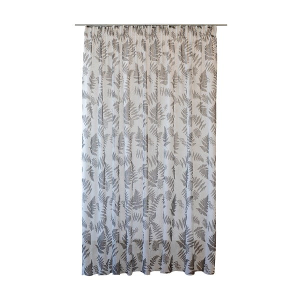 Bílo-šedá záclona 300x260 cm Feriga – Mendola Fabrics-image-2