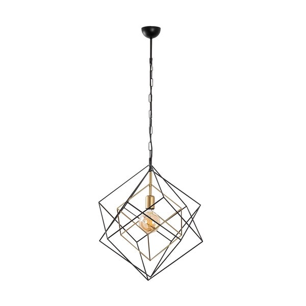 Černé závěsné svítidlo s kovovým stínidlem ø 51 cm Till – Opviq lights