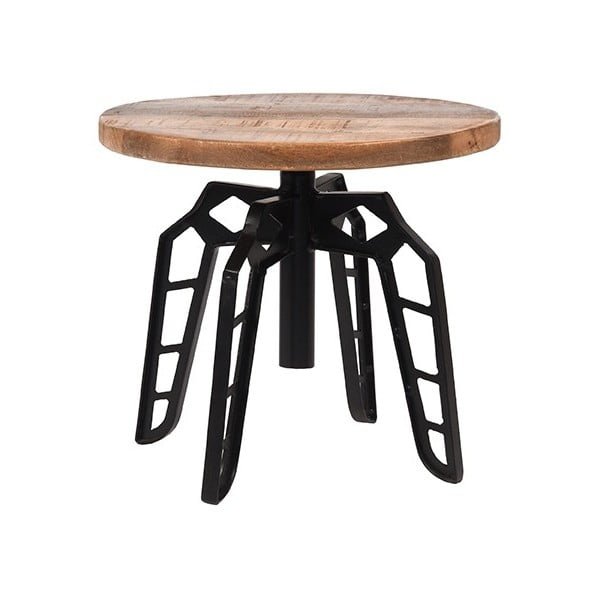 Odkládací stolek s deskou z mangového dřeva LABEL51 Pebble, ⌀ 45 cm