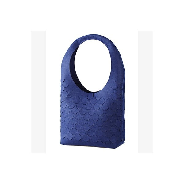 Plstěná kabelka, modrá