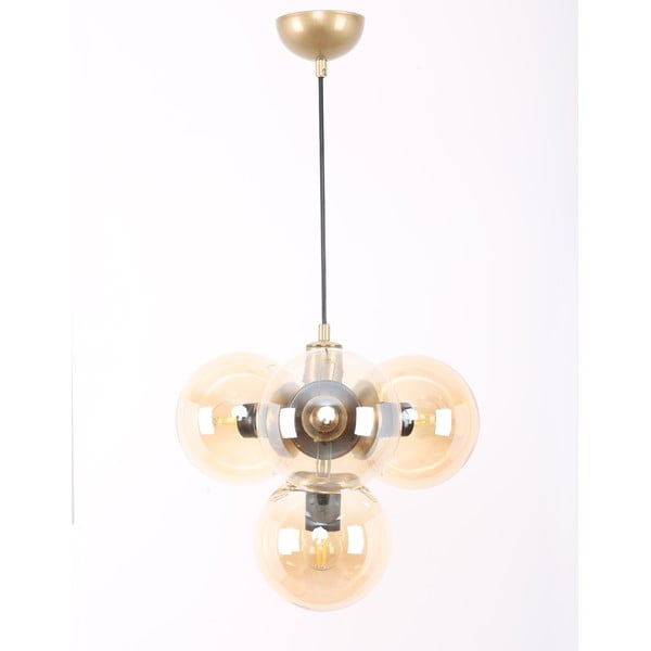 Závěsné svítidlo se skleněným stínidlem ve žluto-zlaté barvě ø 15 cm Hector – Squid Lighting-image-3