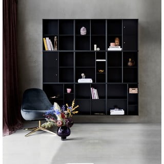 Černé police pro modulární policový systém 2 ks, 32x27 cm Mistral Kubus - Hammel Furniture