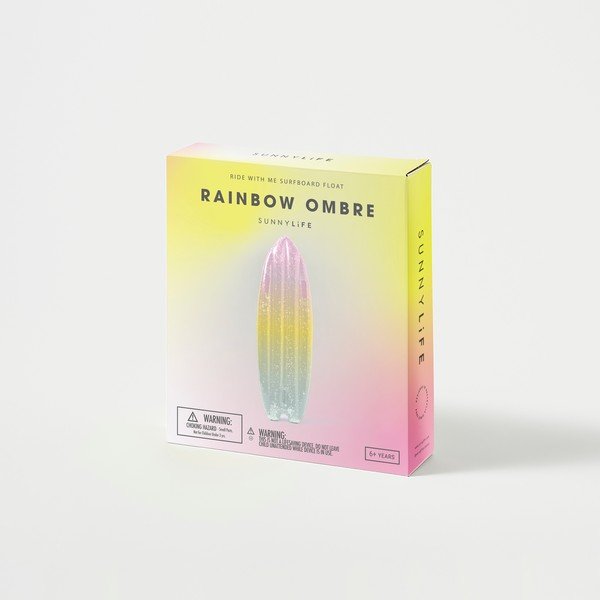 Nafukovací lehátko Sunnylife Ride With Me Rainbow Ombre-image-4