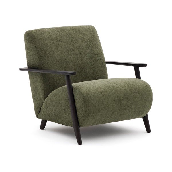 Zelené žinylkové křeslo Meghan – Kave Home