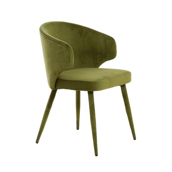 Zelená čalouněná jídelní křesla v sadě 2 ks Kosaka – Light & Living