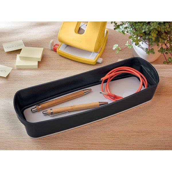 Šedý stolní box s organizérem Leitz Cosy-image-1