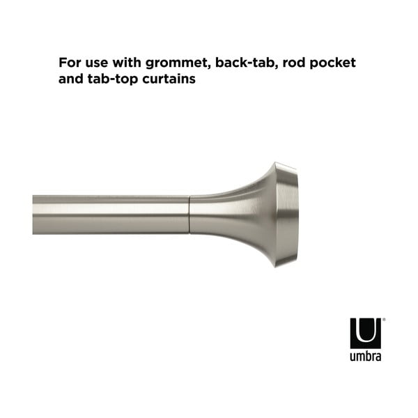 Ocelová roztažitelná garnýž 91 - 183 cm Ella – Umbra-image-4