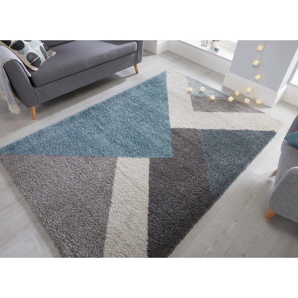Modro-šedý koberec Flair Rugs Zula, 120 x 170 cm-image-4