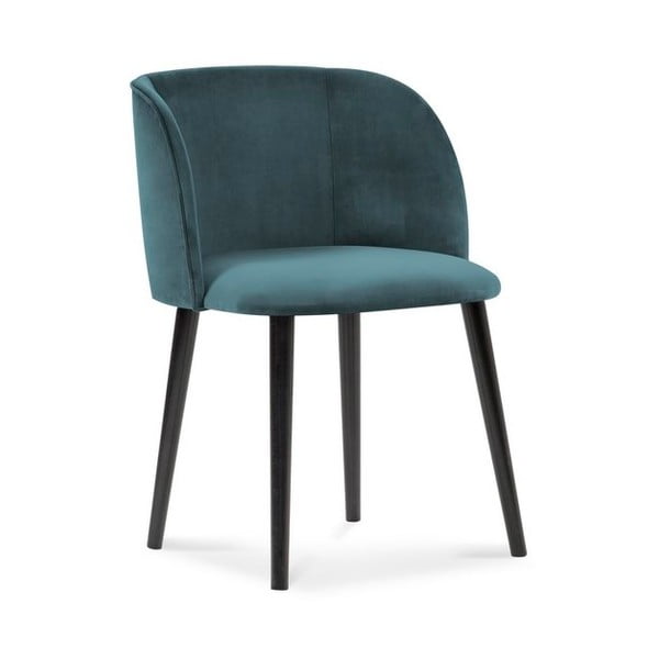 Petrolejově modrá jídelní židle se sametovým potahem Windsor & Co Sofas Aurora