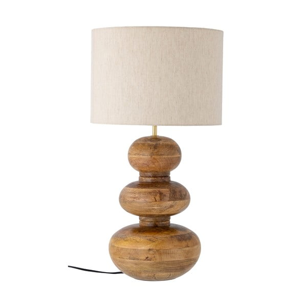 Hnědá stolní lampa s textilním stínidlem (výška 66 cm) Diwa – Bloomingville