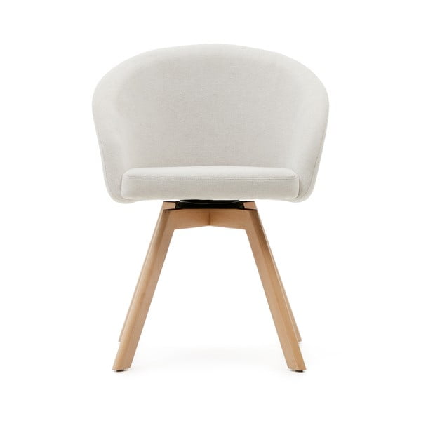 Krémové čalouněné jídelní křeslo Marvin – Kave Home-image-4