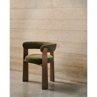 Khaki/hnědá jídelní židle z jasanového dřeva Granite – Kave Home
