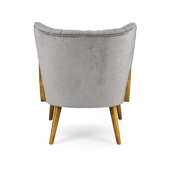 Šedé sametové křeslo Virna – Bizzotto-image-4