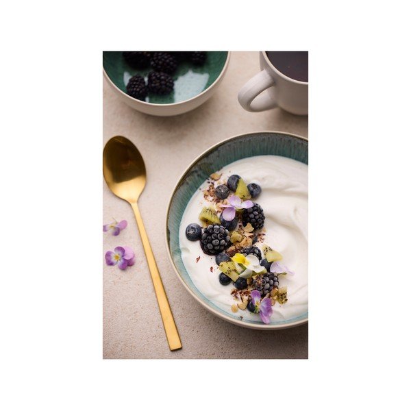 Bílá/zelená miska z kameniny 850 ml Gastro White/Green – Bitz-image-4