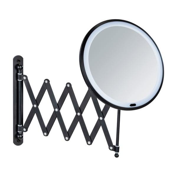 Kosmetické zvětšovací zrcadlo s osvětlením (5x) ø 20 cm Barona – Wenko-image-1