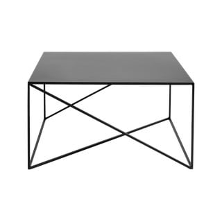 Černý konferenční stolek CustomForm Memo, 100 x 100 cm